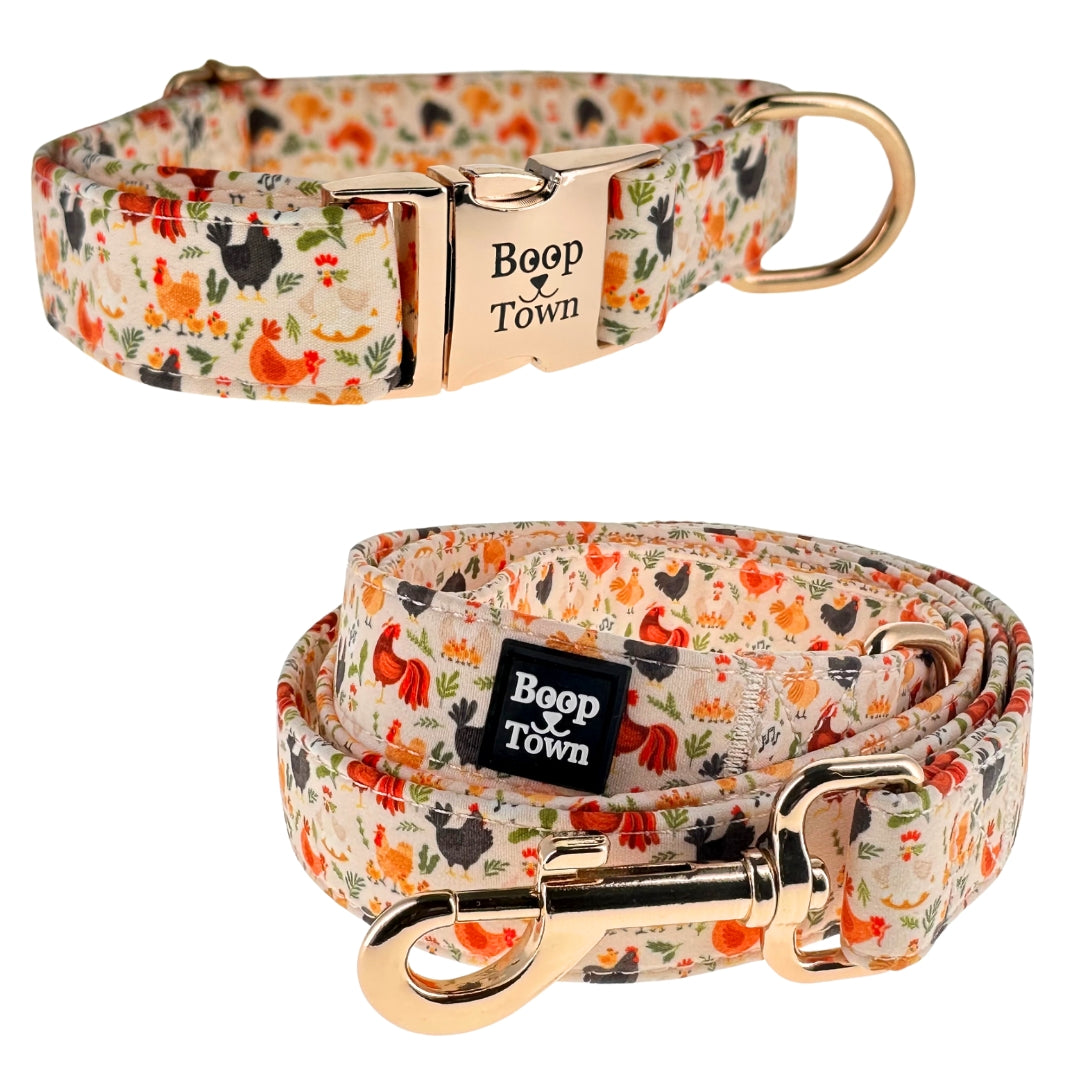 Chickens Collar + Leash Set