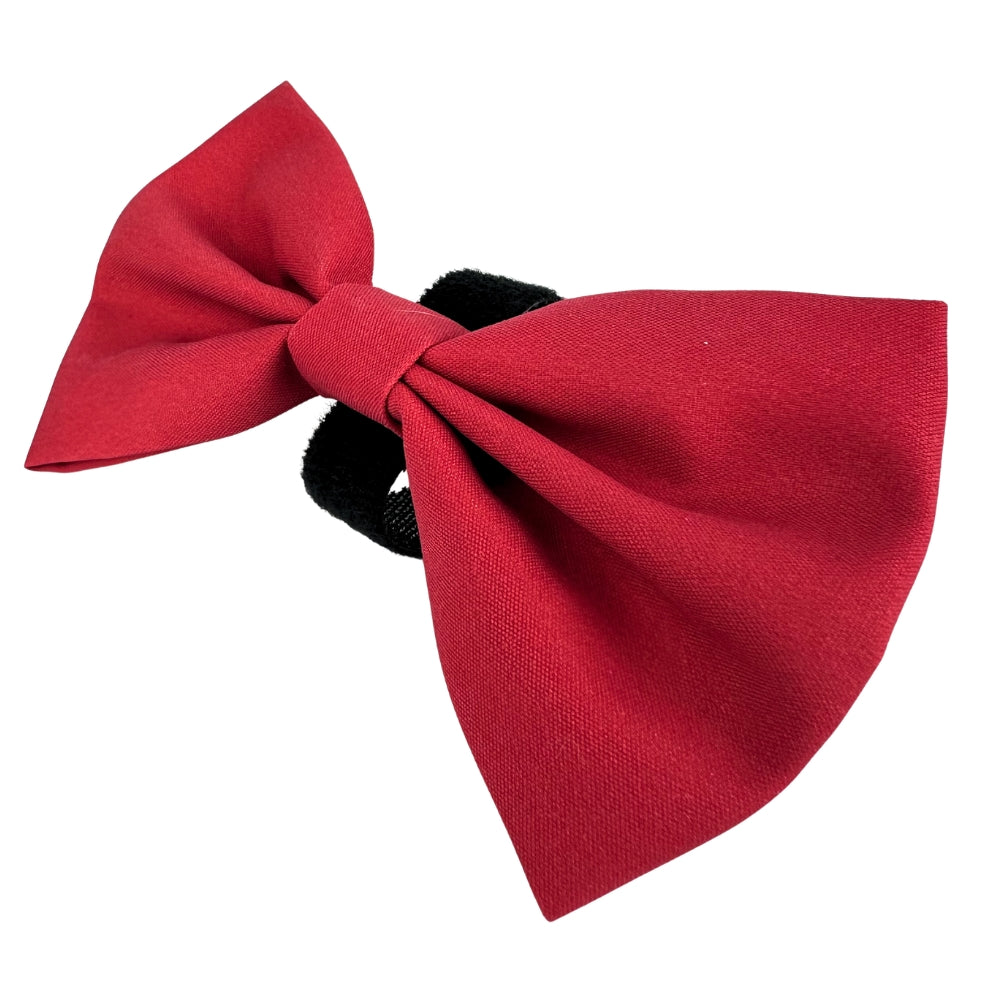 100% Cotton Dog Bow Tie with Easy Collar Attachment | Universal Soft Adjustable Pet Bows Size 2 ¾" × 4 ⅓"