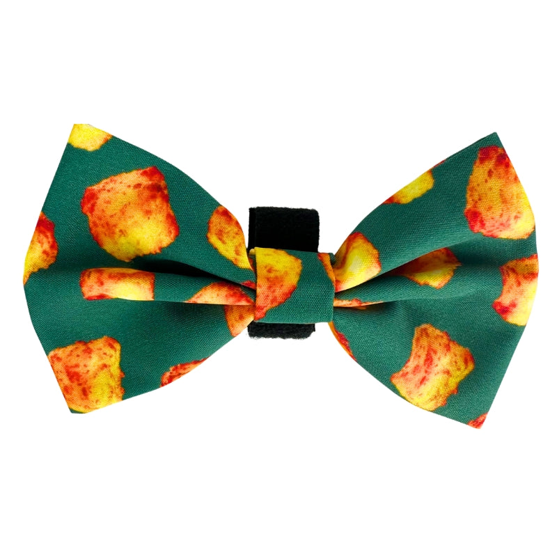 100% Cotton Dog Bow Tie with Easy Collar Attachment | Universal Soft Adjustable Pet Bows Size 2 ¾" × 4 ⅓"