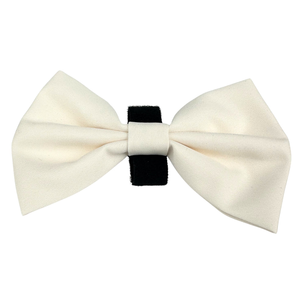 100% Cotton Dog Bow Tie with Easy Collar Attachment | Universal Soft Adjustable Pet Bows Size 2 ¾" × 4 ⅓"