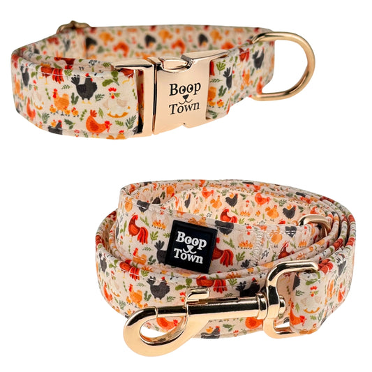 Chickens Collar + Leash Set