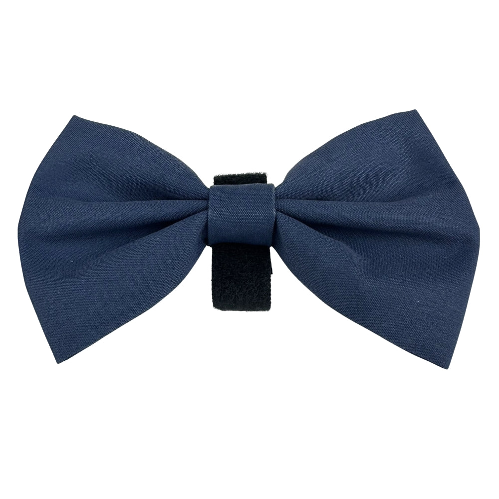 100% Cotton Dog Bow Tie with Easy Collar Attachment | Universal Soft Adjustable Pet Bows Size 2 ¾" × 4 ⅓"