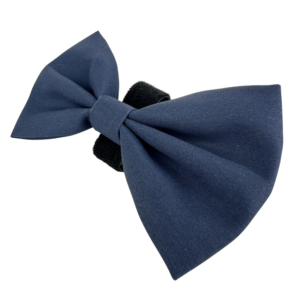 100% Cotton Dog Bow Tie with Easy Collar Attachment | Universal Soft Adjustable Pet Bows Size 2 ¾" × 4 ⅓"
