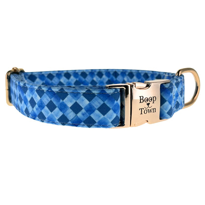 Boop Town Soft Cotton Dog Collar with Metal Buckle