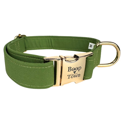 Boop Town Soft Cotton Dog Collar with Metal Buckle