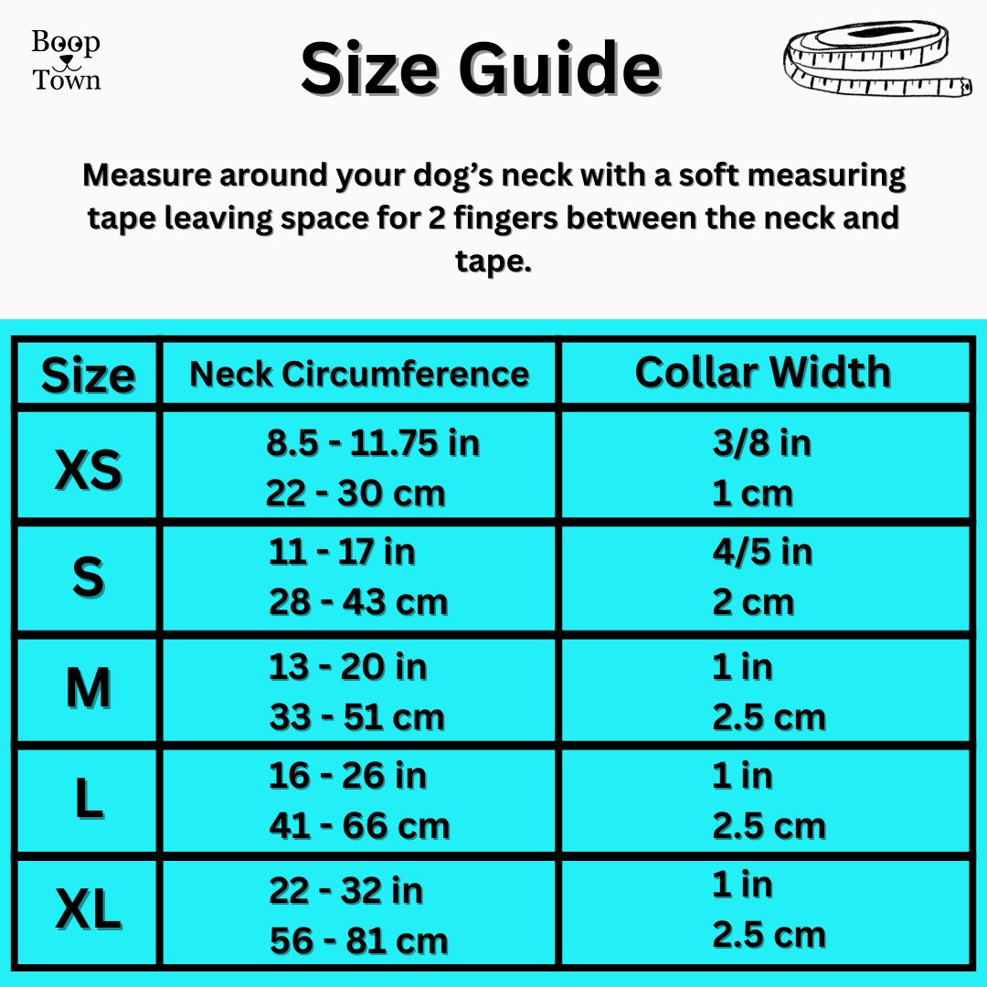 Boop Town Durable Soft Cotton Dog Collar With Nylon Core Quick Release Metal Buckle Adjustable for Girls Boys Small Medium Large Comfortable Pet Products Reduces Hair Matting Gold Tone Zinc Alloy Hardware