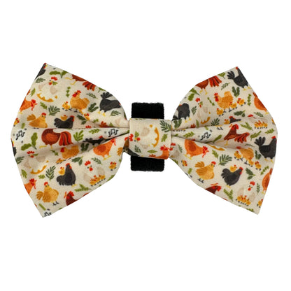 100% Cotton Dog Bow Tie with Easy Collar Attachment | Universal Soft Adjustable Pet Bows Size 2 ¾" × 4 ⅓"