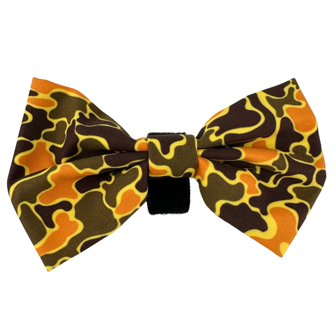100% Cotton Dog Bow Tie with Easy Collar Attachment | Universal Soft Adjustable Pet Bows Size 2 ¾" × 4 ⅓"