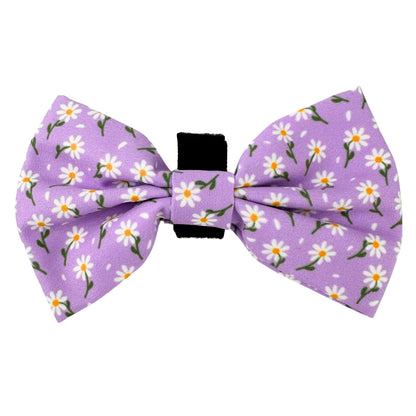 100% Cotton Dog Bow Tie with Easy Collar Attachment | Universal Soft Adjustable Pet Bows Size 2 ¾" × 4 ⅓"