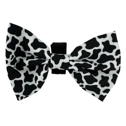 100% Cotton Dog Bow Tie with Easy Collar Attachment | Universal Soft Adjustable Pet Bows Size 2 ¾" × 4 ⅓"